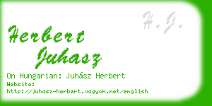 herbert juhasz business card