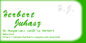 herbert juhasz business card